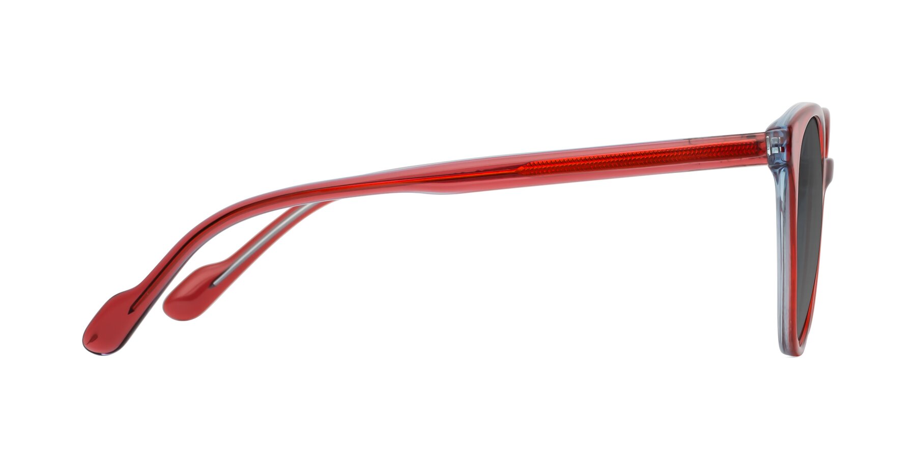 Side of Common in Red with Medium Gray Tinted Lenses