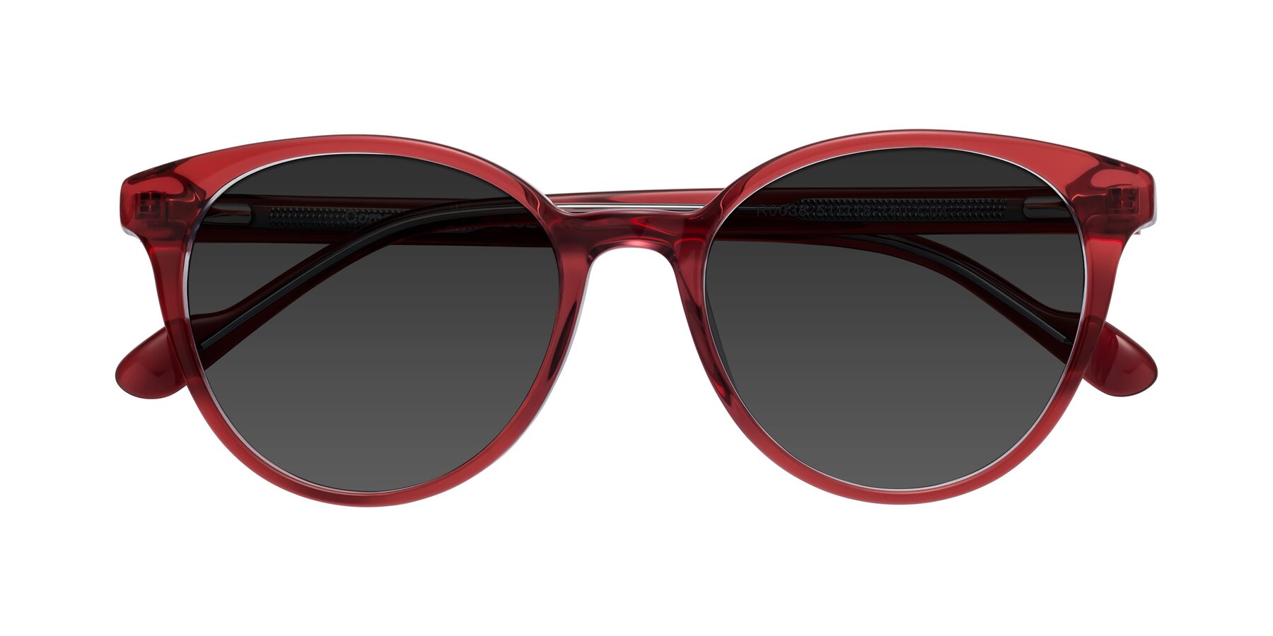 Folded Front of Common in Red with Gray Tinted Lenses