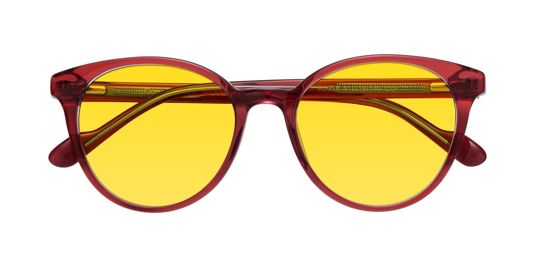 Folded Front of Common in Red with Yellow Tinted Lenses