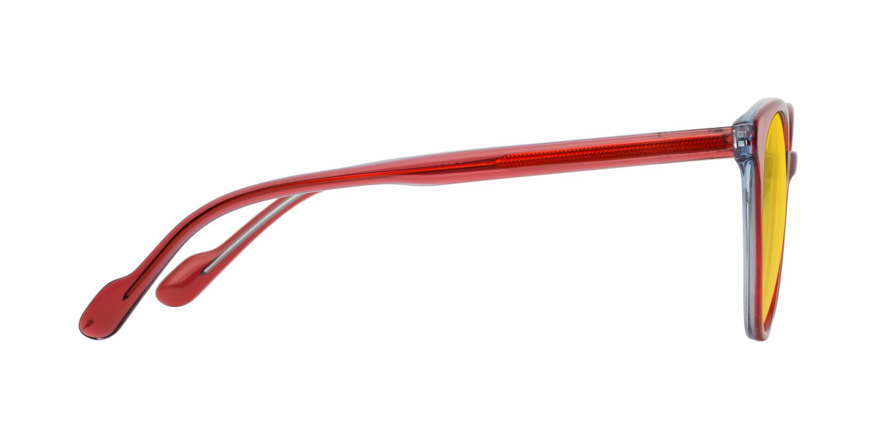 Side of Common in Red with Yellow Tinted Lenses