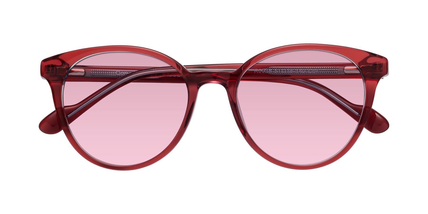 Folded Front of Common in Red with Light Wine Tinted Lenses