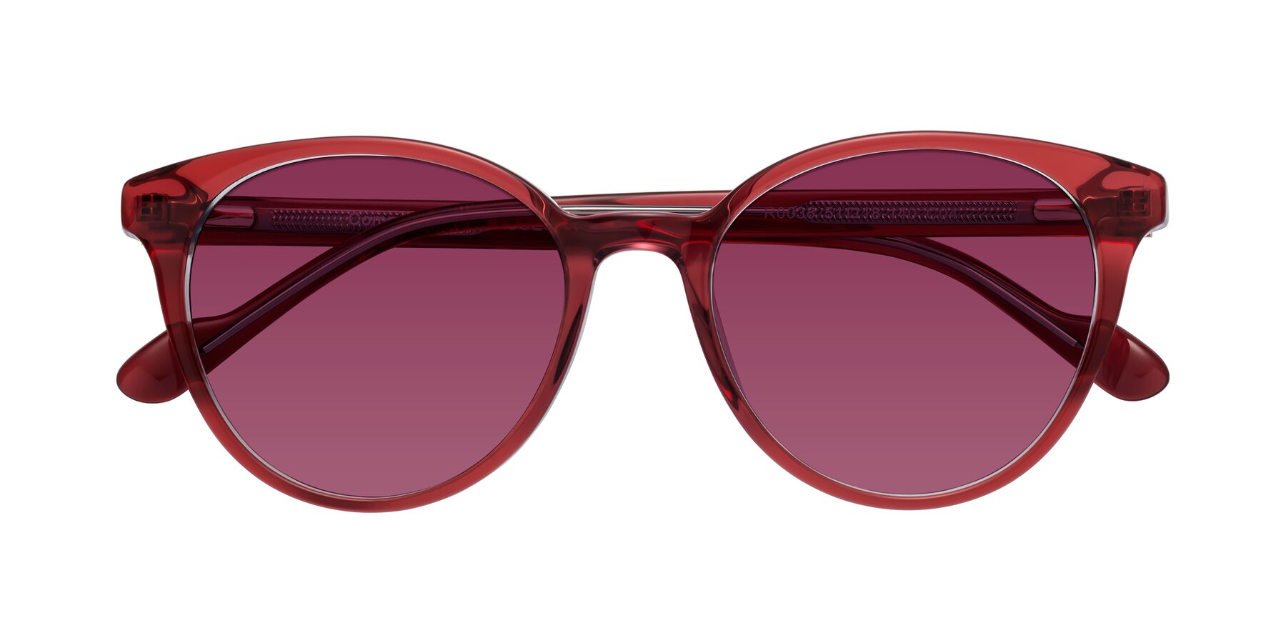 Folded Front of Common in Red with Wine Tinted Lenses