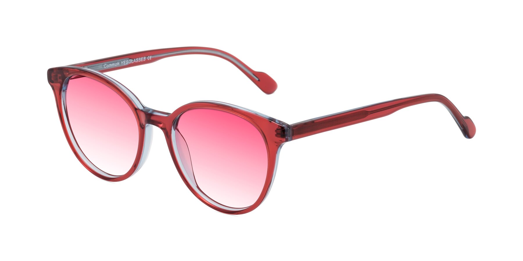 Angle of Common in Red with Pink Gradient Lenses