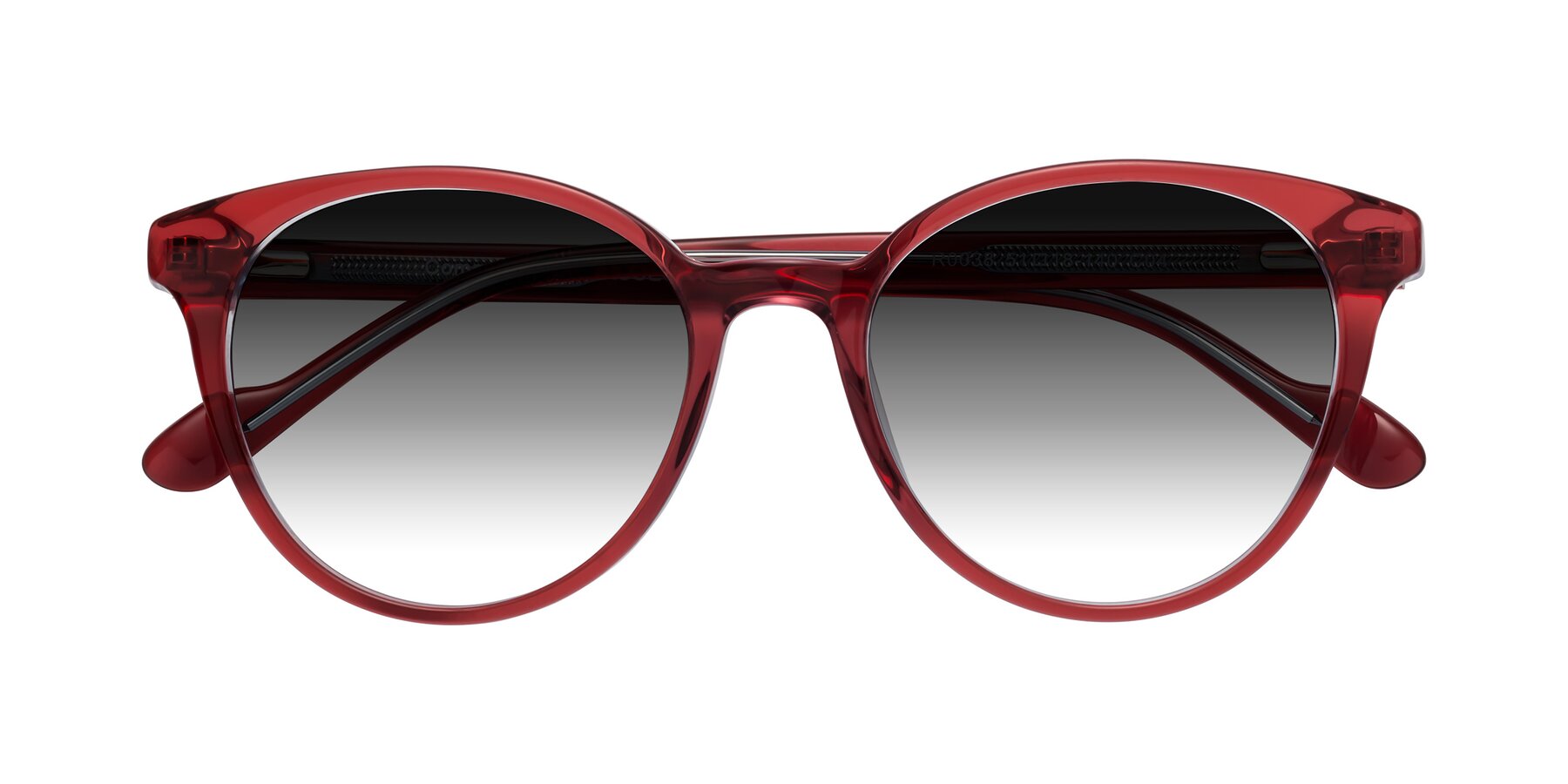 Folded Front of Common in Red with Gray Gradient Lenses