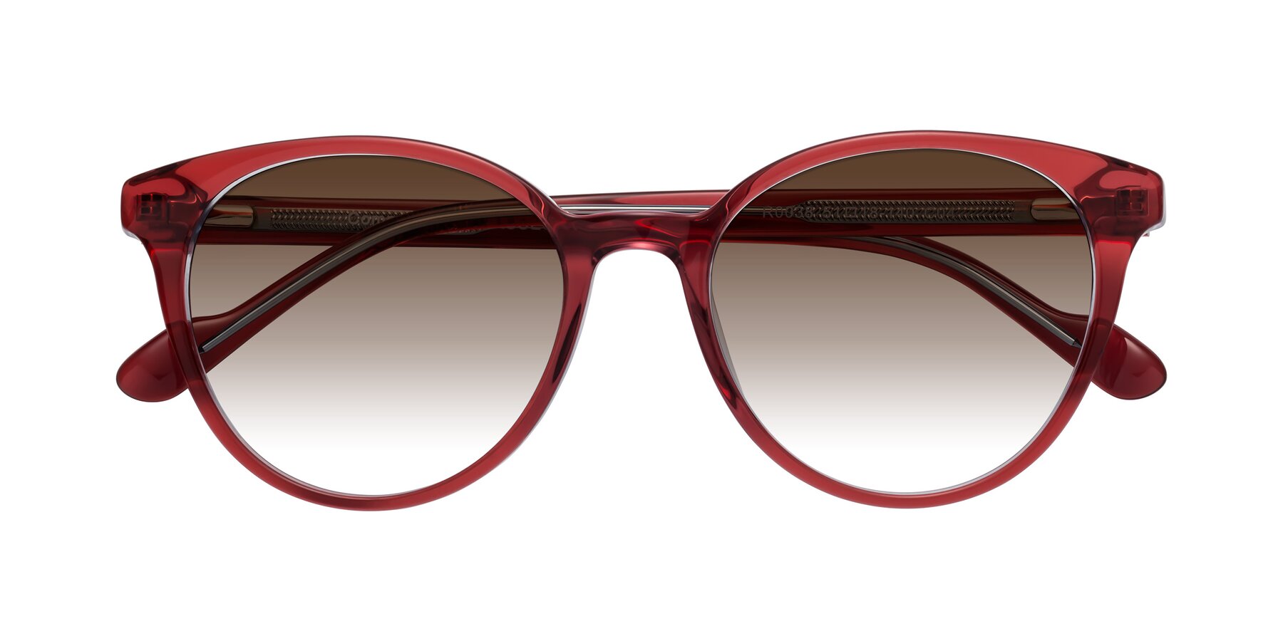 Folded Front of Common in Red with Brown Gradient Lenses