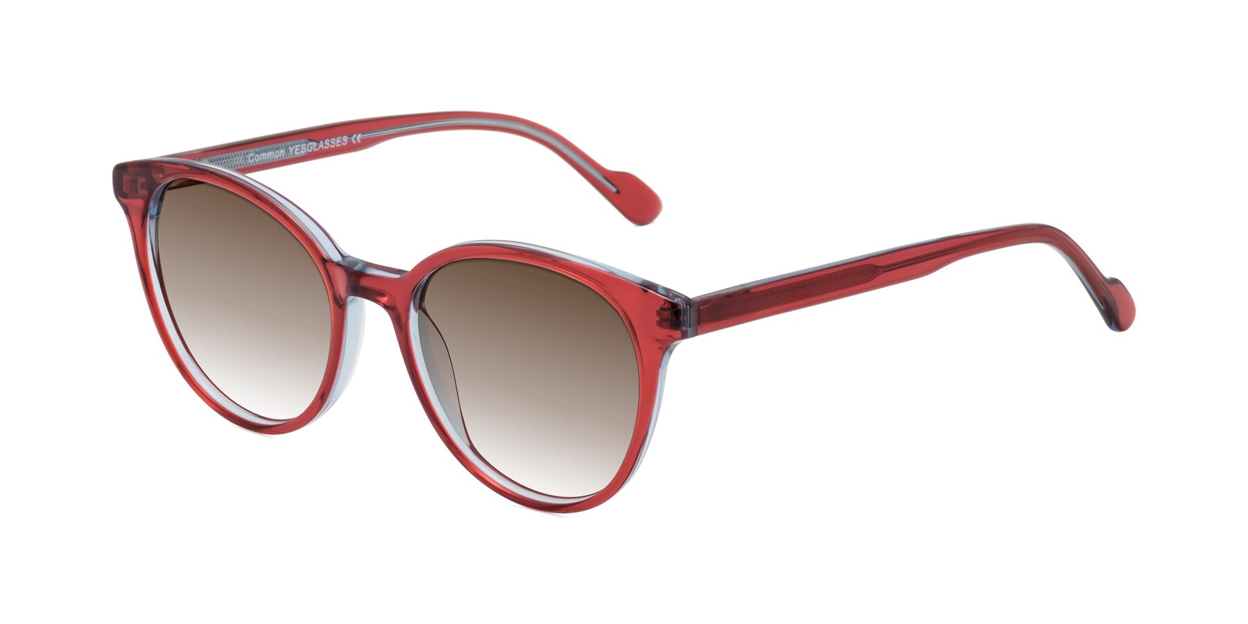 Angle of Common in Red with Brown Gradient Lenses