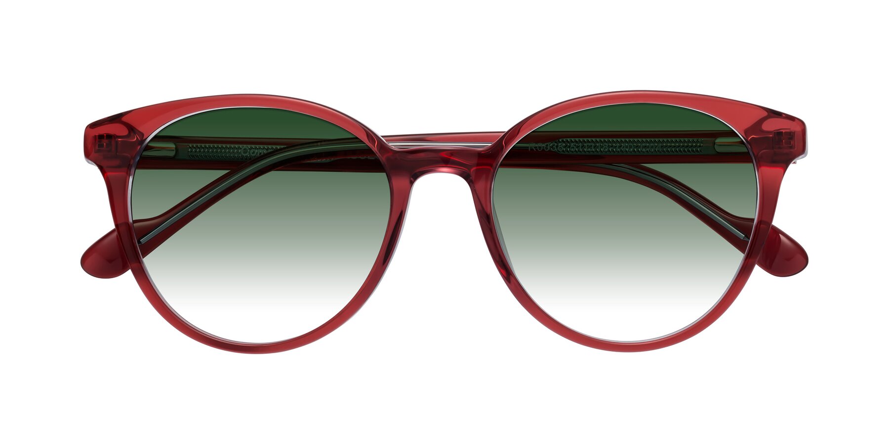 Folded Front of Common in Red with Green Gradient Lenses