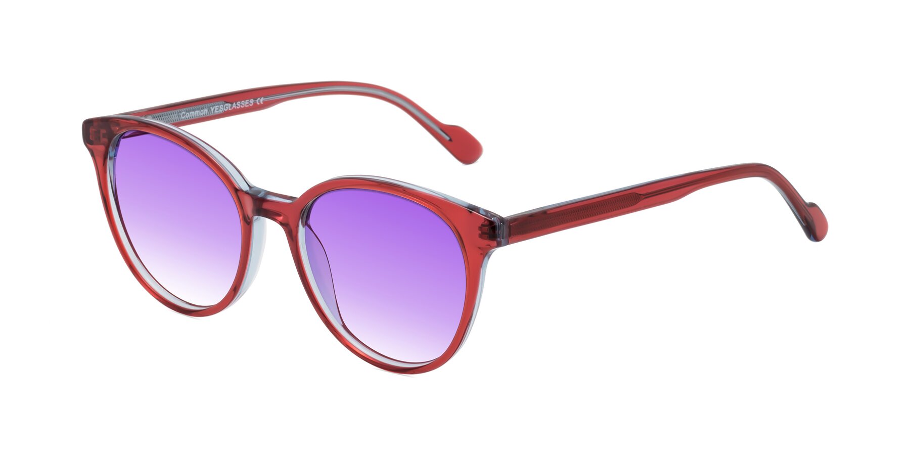 Angle of Common in Red with Purple Gradient Lenses