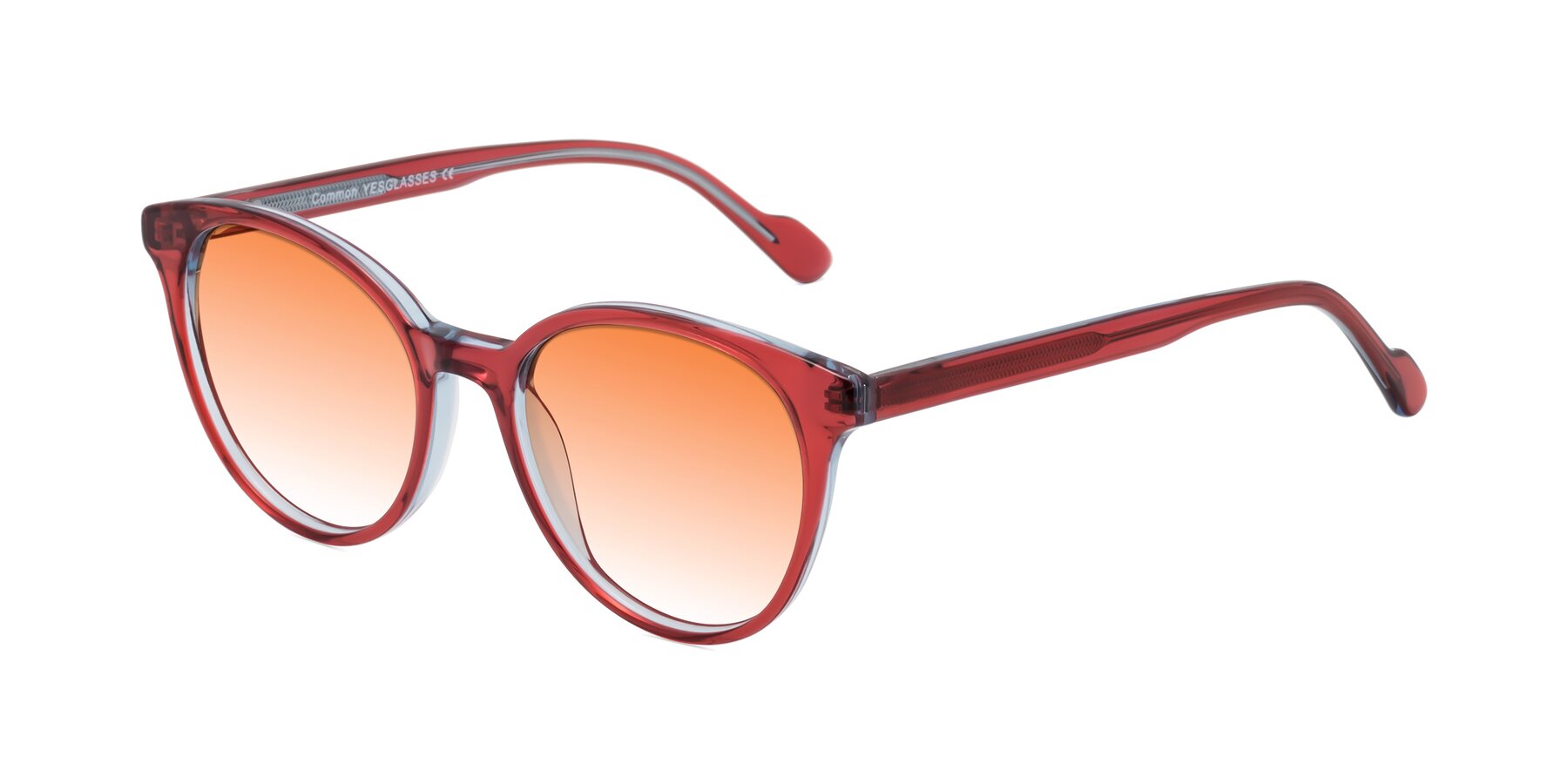 Angle of Common in Red with Orange Gradient Lenses