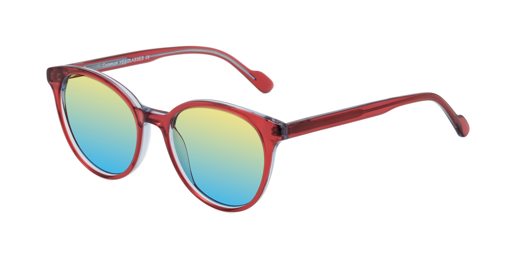 Angle of Common in Red with Yellow / Blue Gradient Lenses