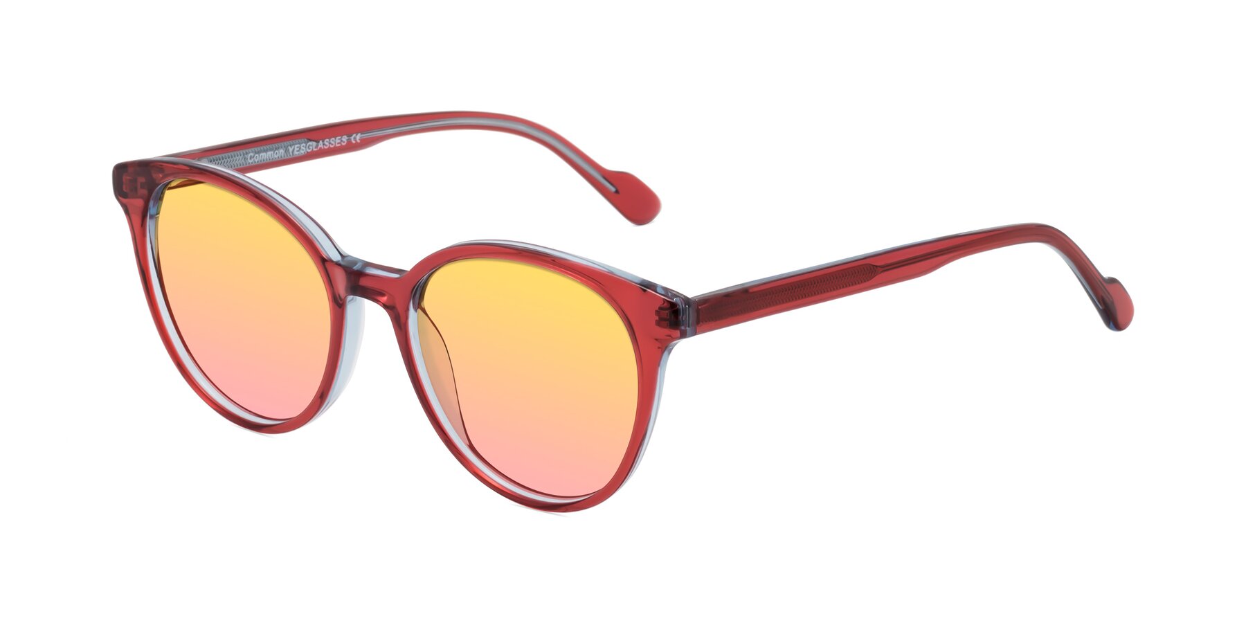 Angle of Common in Red with Yellow / Pink Gradient Lenses