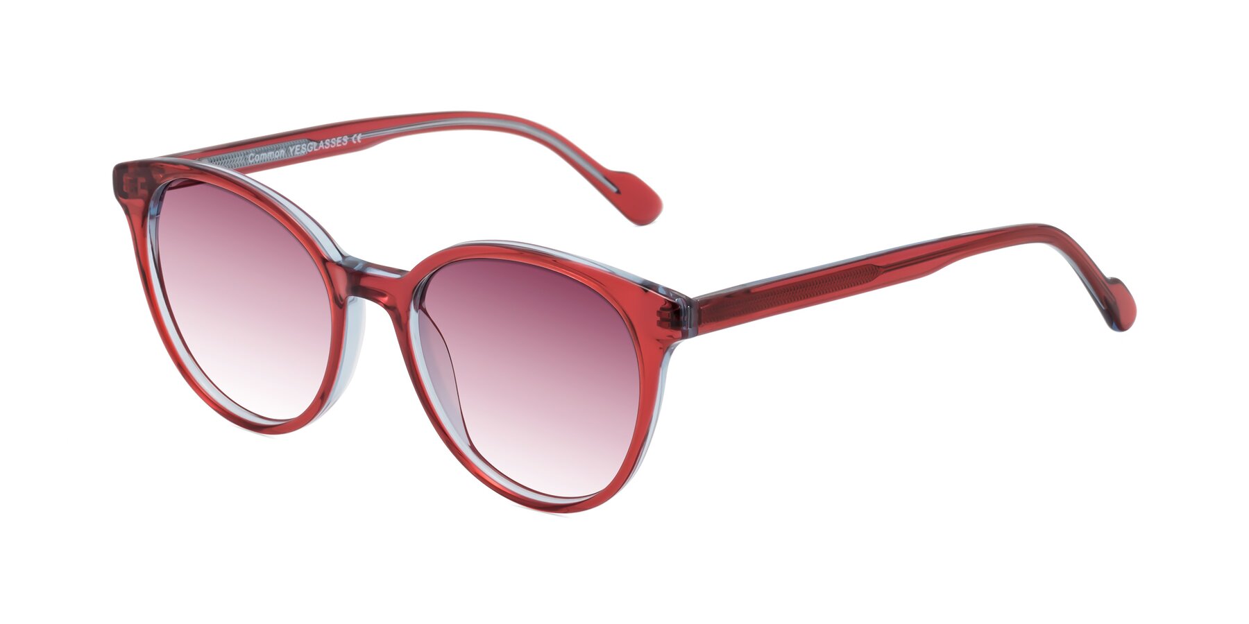 Angle of Common in Red with Wine Gradient Lenses