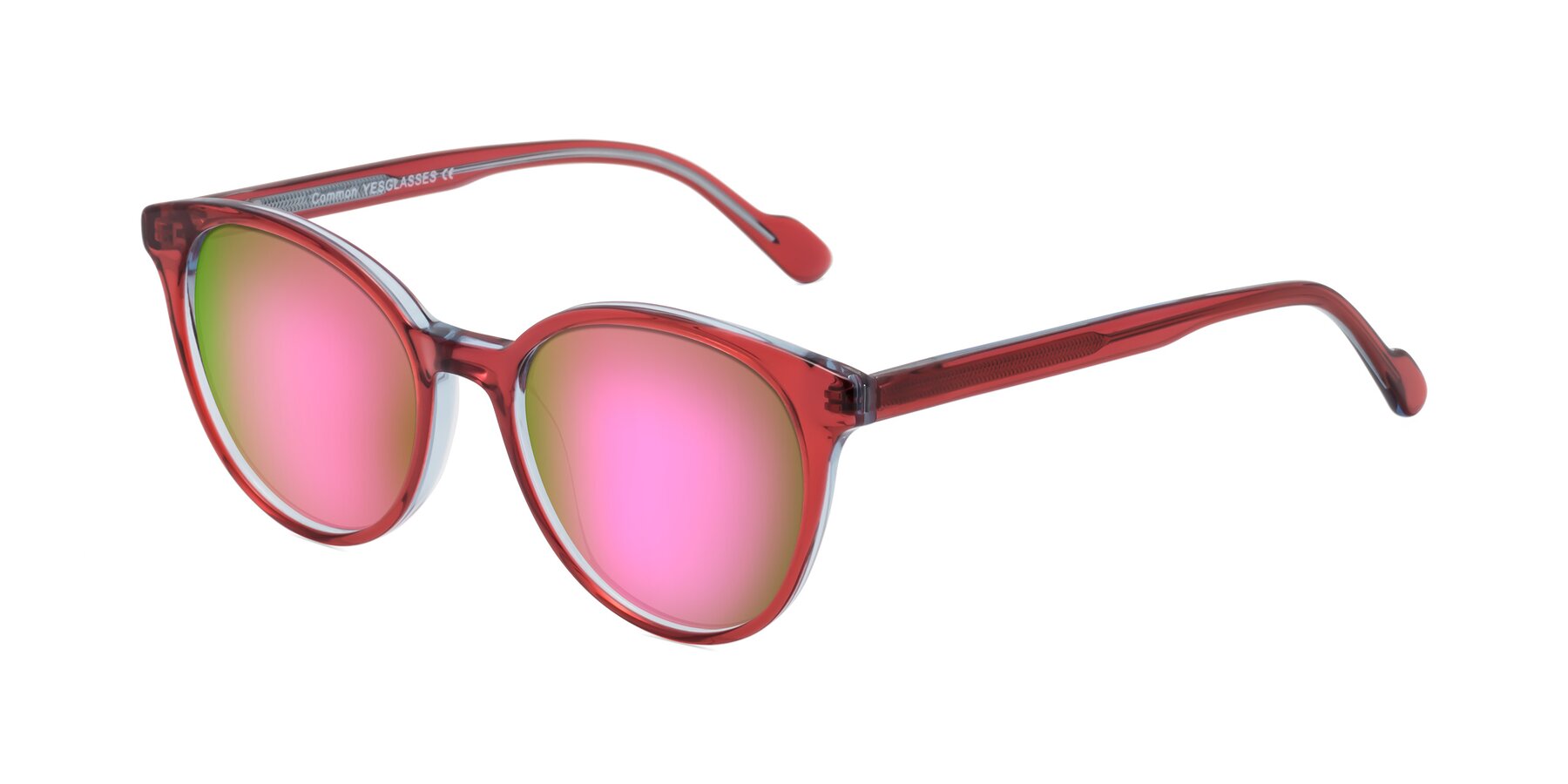 Angle of Common in Red with Pink Mirrored Lenses