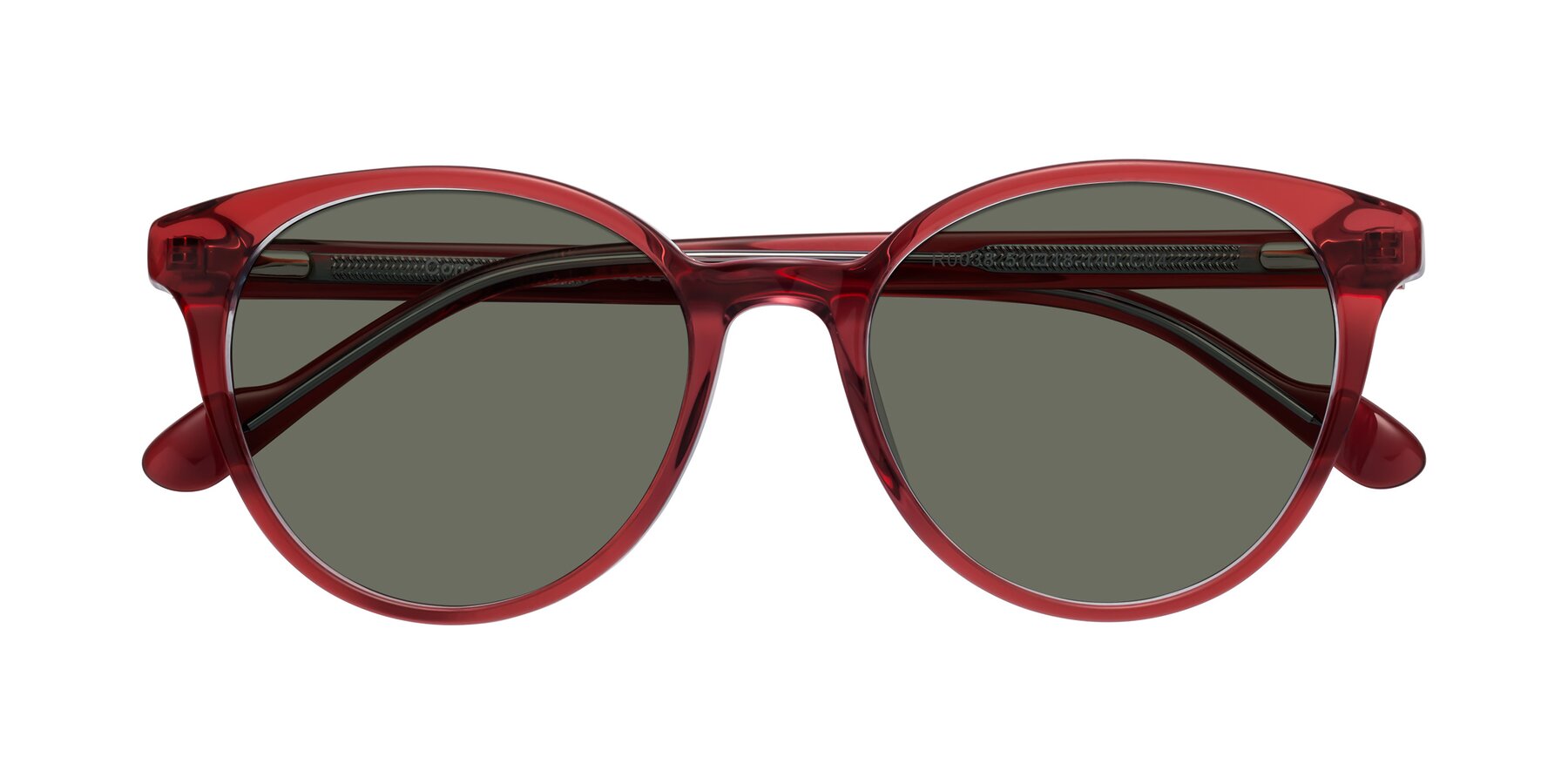 Folded Front of Common in Red with Gray Polarized Lenses