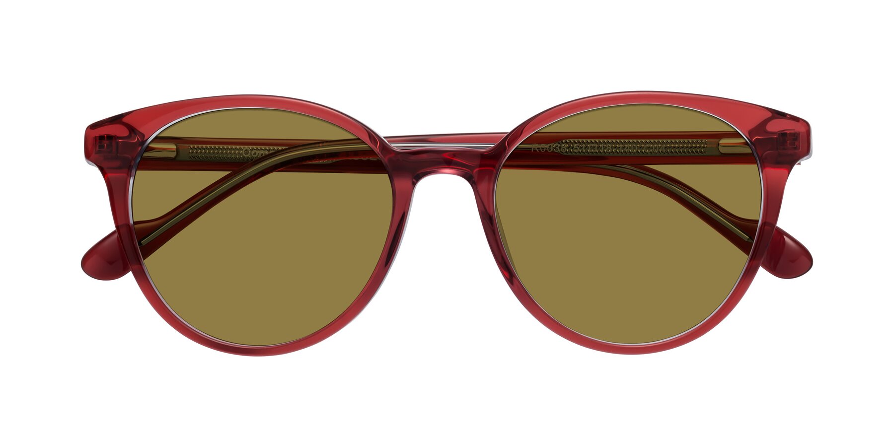 Folded Front of Common in Red with Brown Polarized Lenses