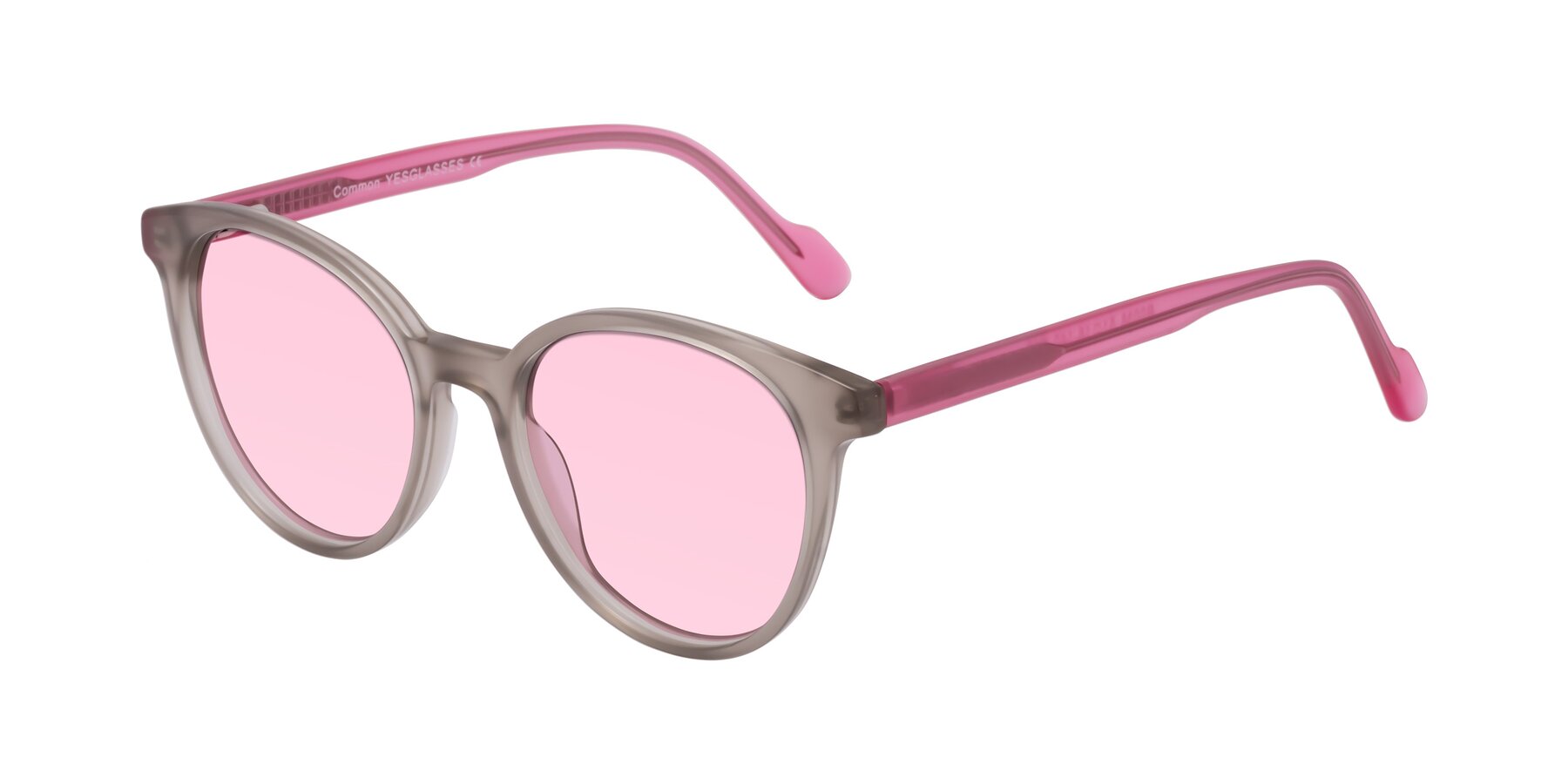 Angle of Common in Pale Olive-Pink with Light Pink Tinted Lenses