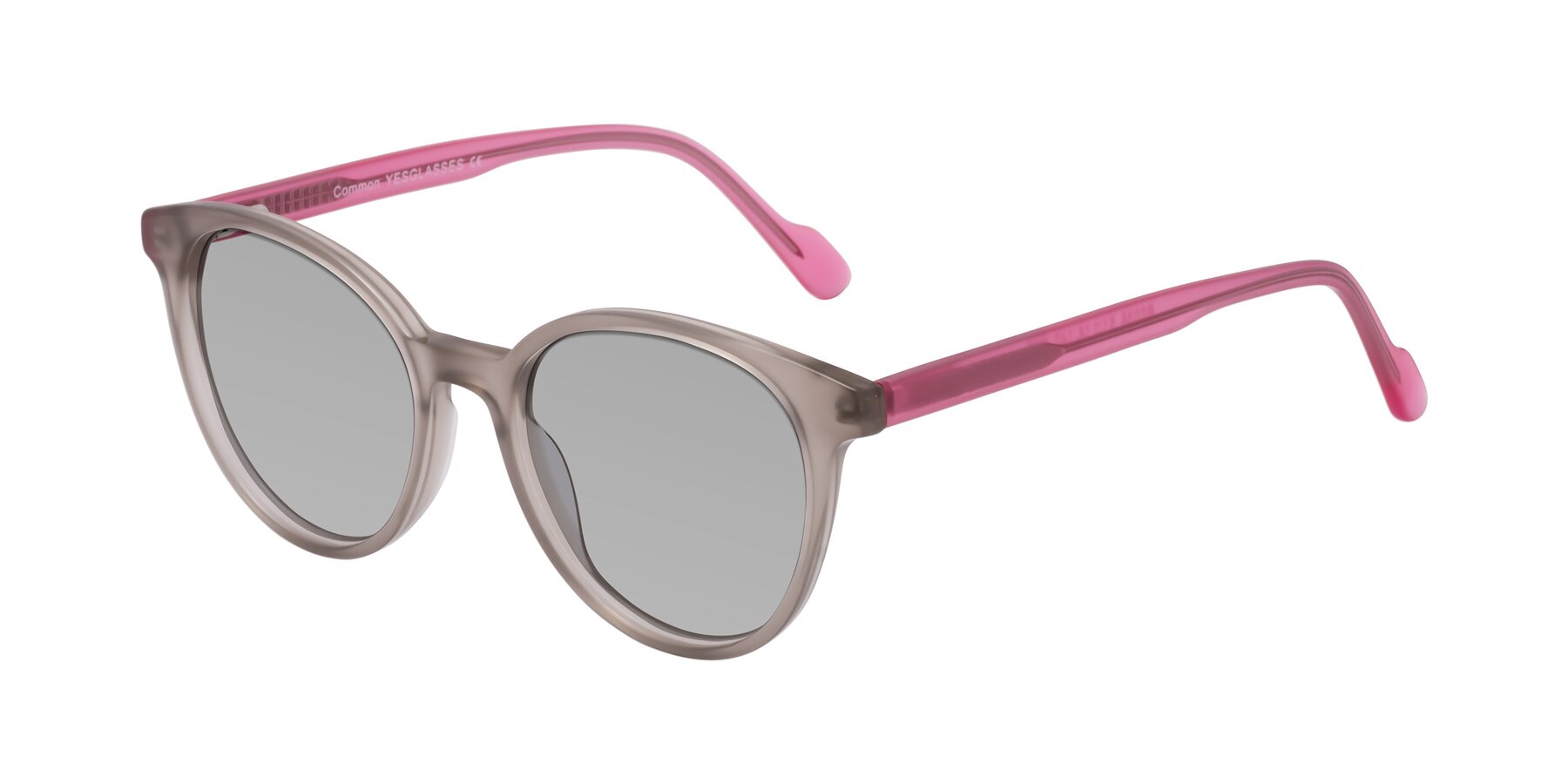 Angle of Common in Pale Olive-Pink with Light Gray Tinted Lenses