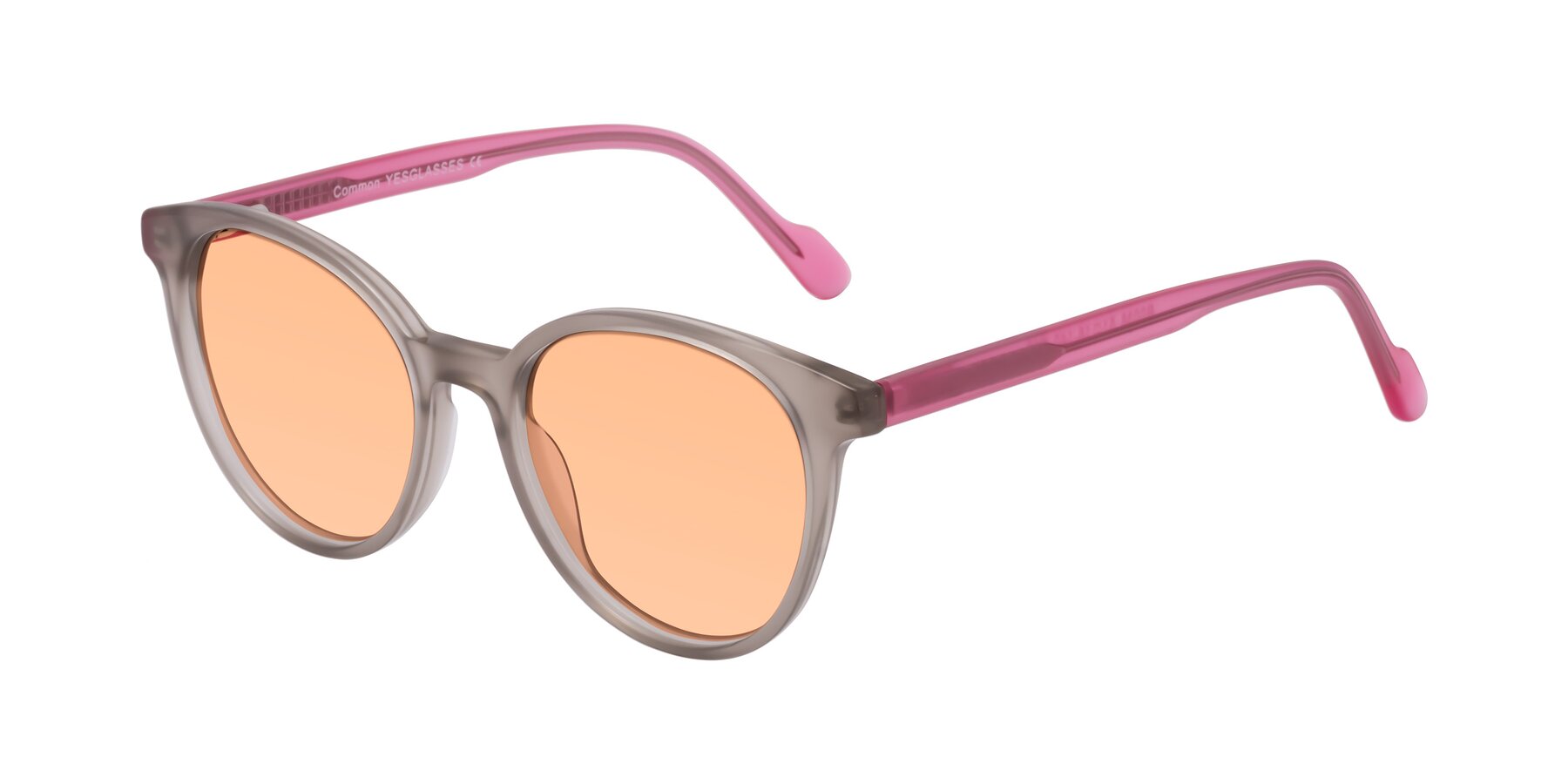 Angle of Common in Pale Olive-Pink with Light Orange Tinted Lenses