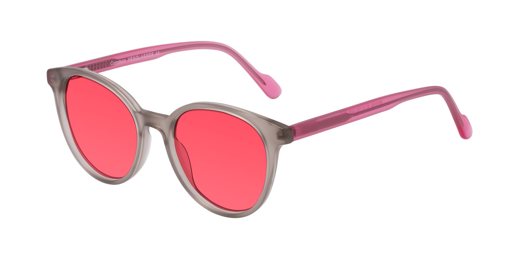 Angle of Common in Pale Olive-Pink with Red Tinted Lenses