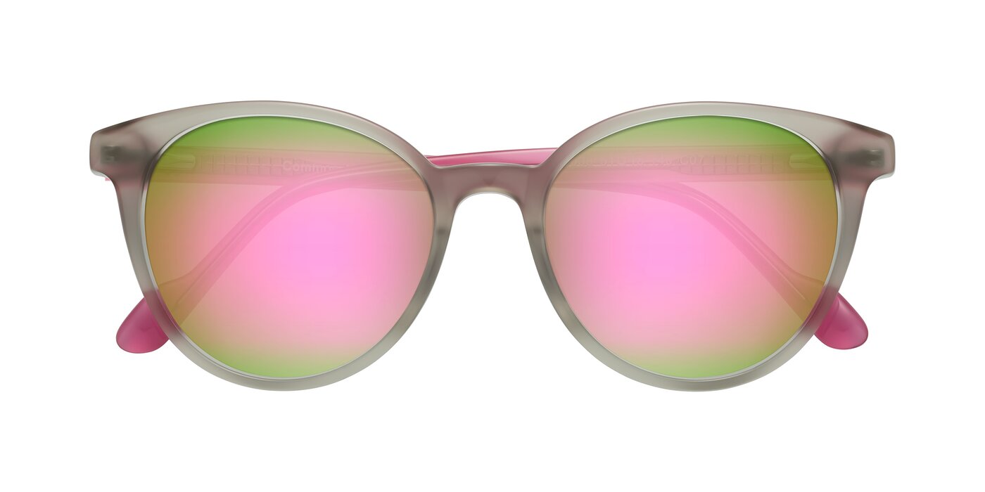 Common - Pale Olive/Pink Flash Mirrored Sunglasses