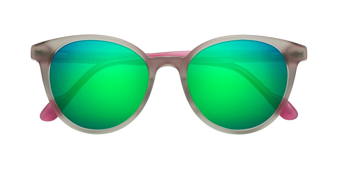 Common - Pale Olive/Pink Flash Mirrored Sunglasses
