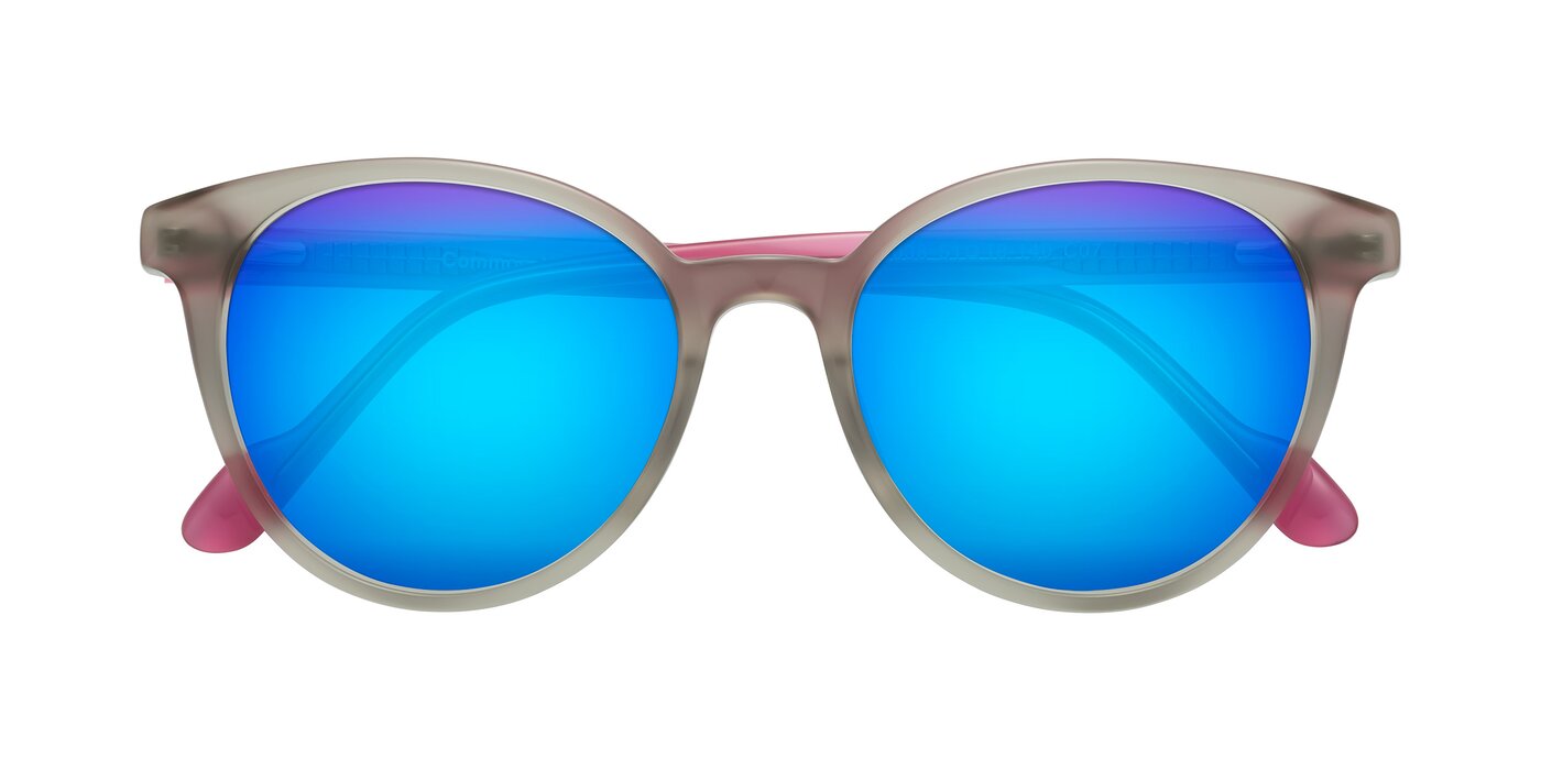 Common - Pale Olive/Pink Flash Mirrored Sunglasses