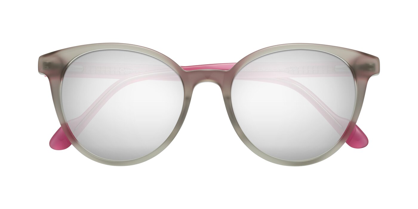 Common - Pale Olive/Pink Flash Mirrored Sunglasses