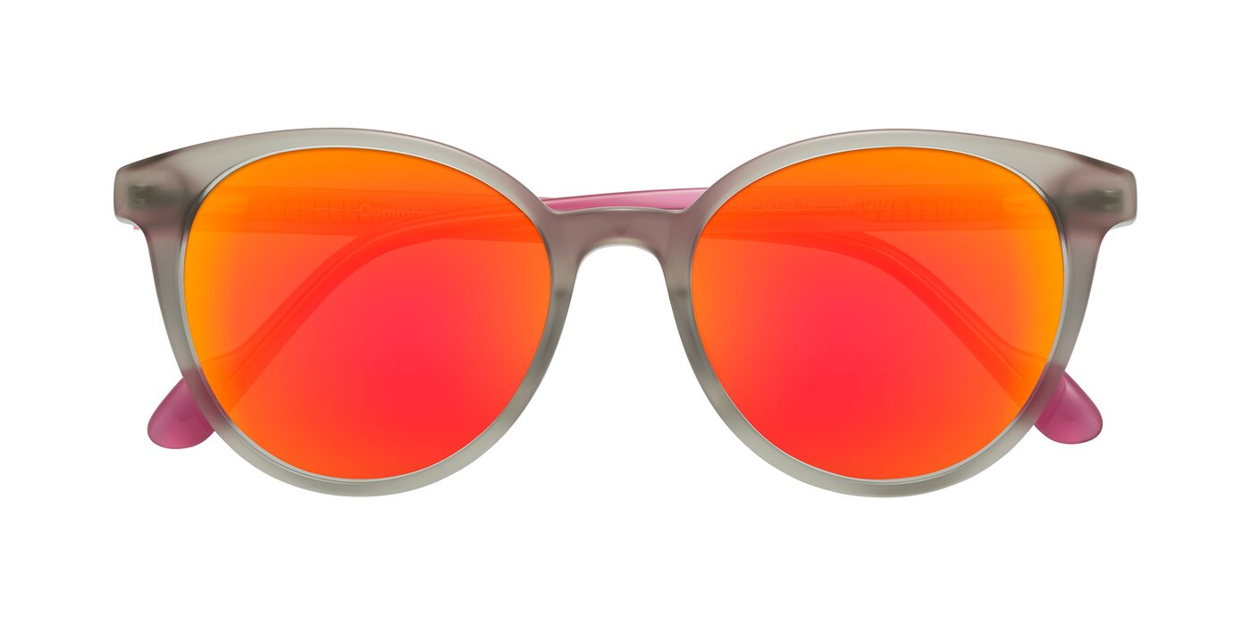 Common - Pale Olive/Pink Flash Mirrored Sunglasses