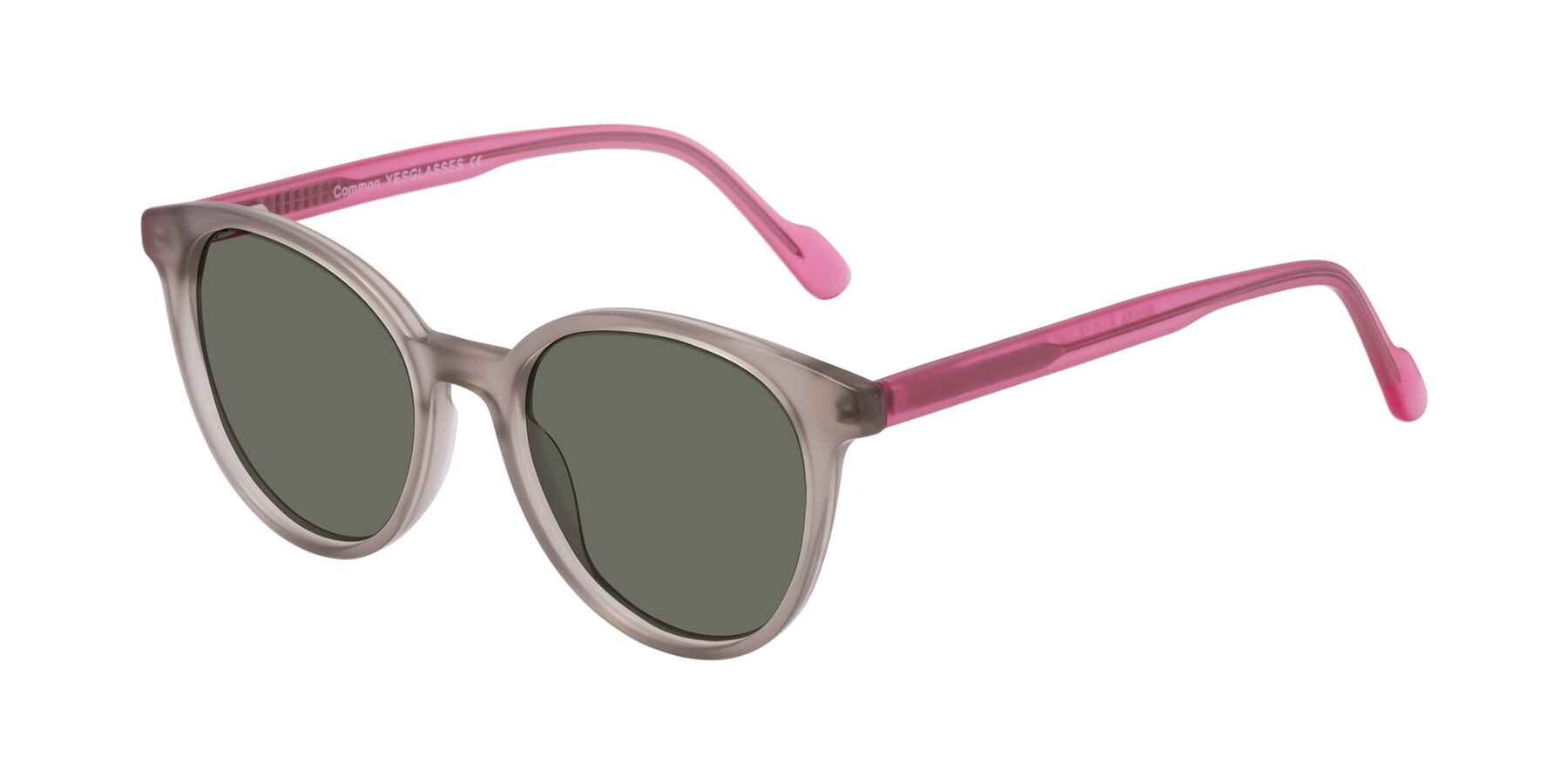 Angle of Common in Pale Olive-Pink with Gray Polarized Lenses