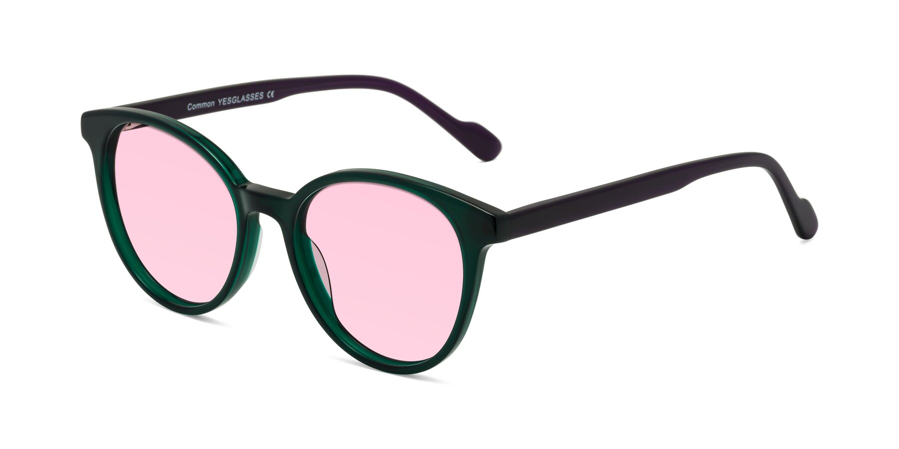 Angle of Common in Green-Purple with Light Pink Tinted Lenses