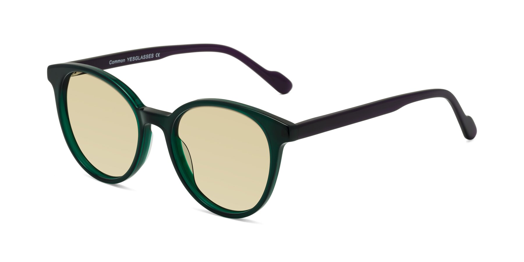 Angle of Common in Green-Purple with Light Champagne Tinted Lenses