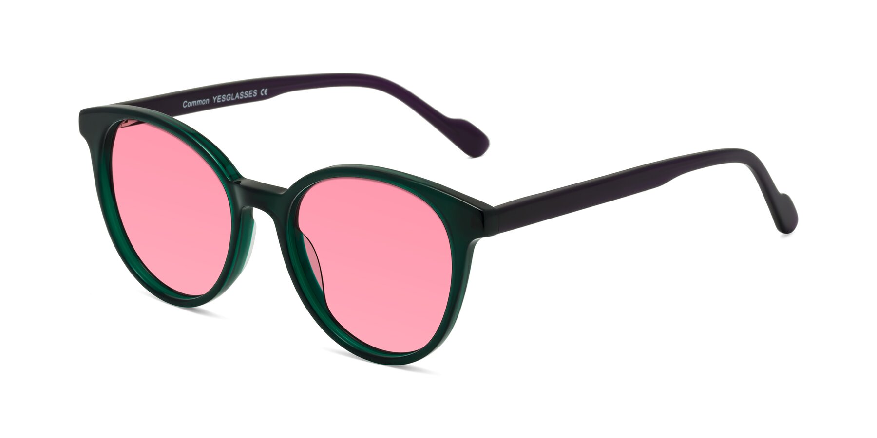 Angle of Common in Green-Purple with Pink Tinted Lenses