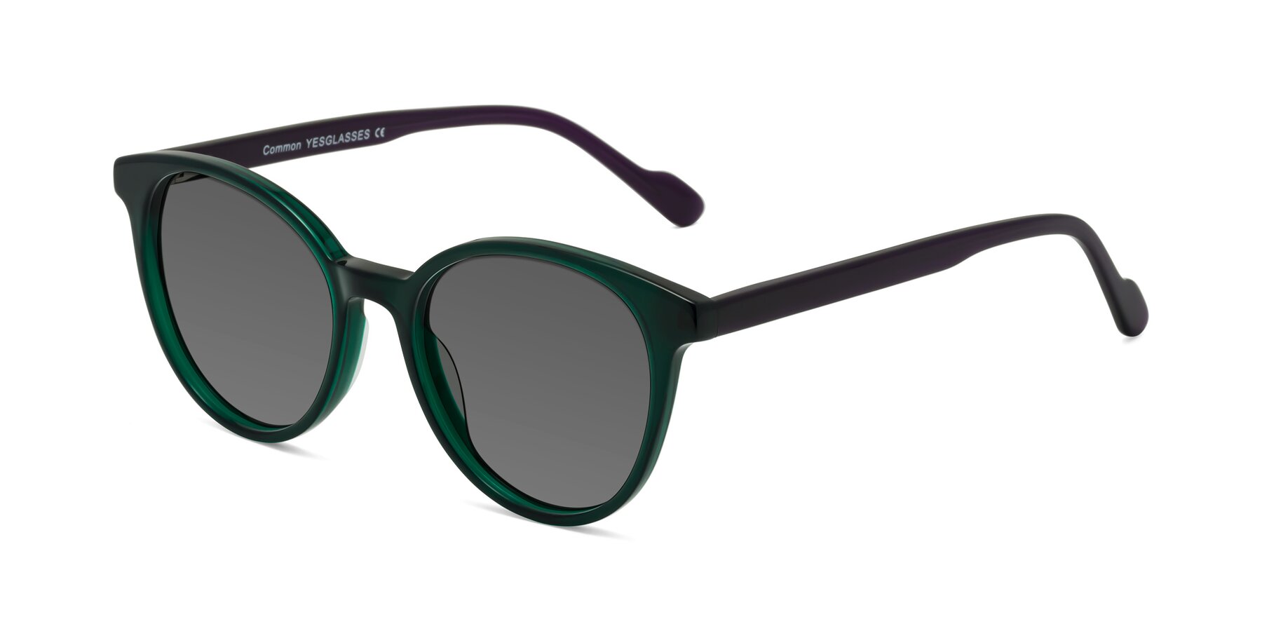 Angle of Common in Green-Purple with Medium Gray Tinted Lenses