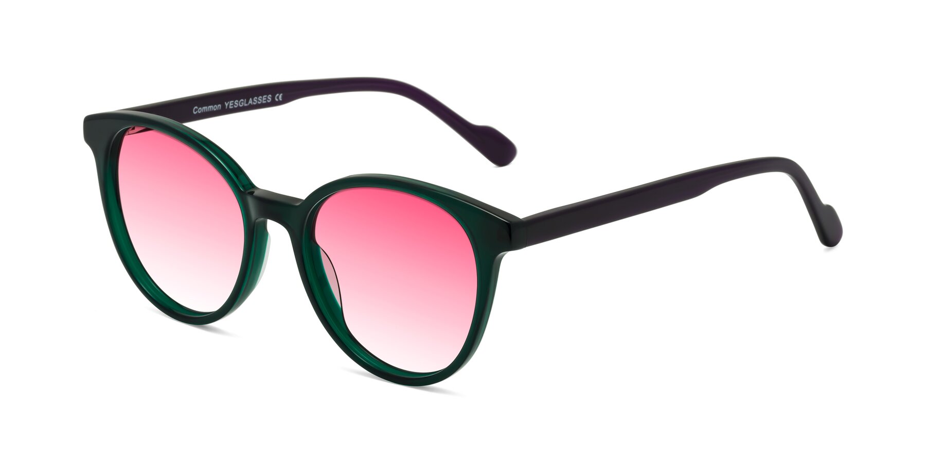 Angle of Common in Green-Purple with Pink Gradient Lenses