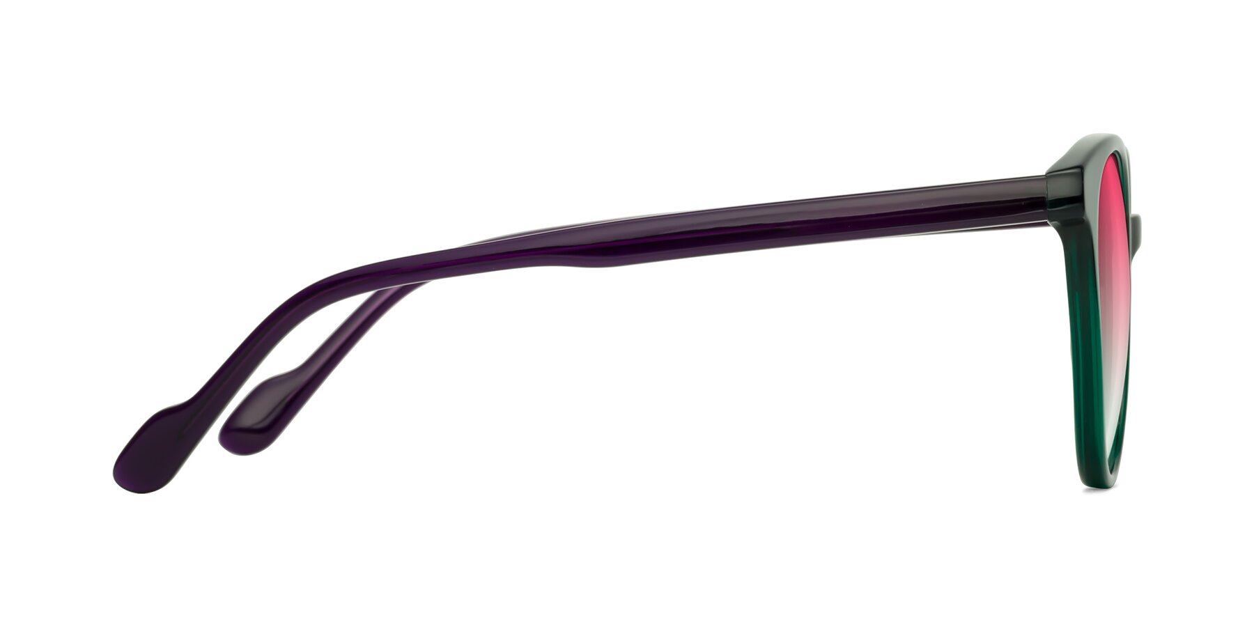 Side of Common in Green-Purple with Pink Gradient Lenses