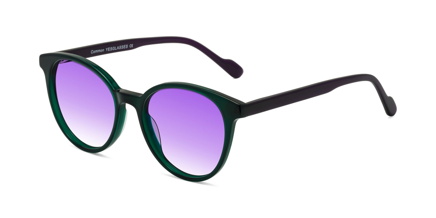 Angle of Common in Green-Purple with Purple Gradient Lenses