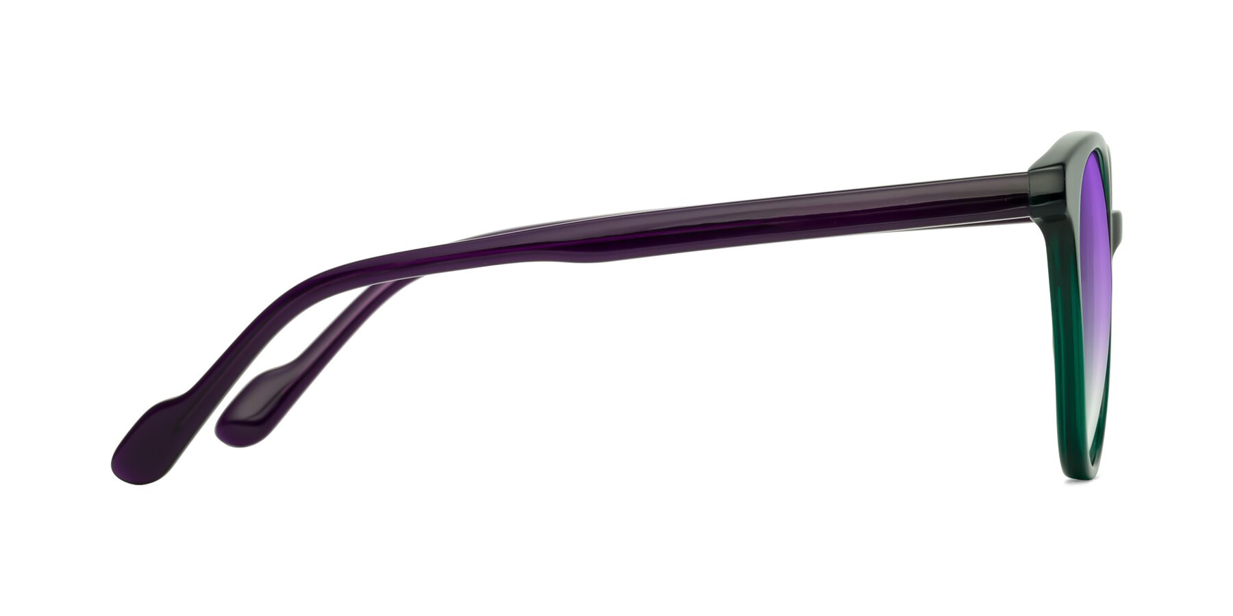 Side of Common in Green-Purple with Purple Gradient Lenses