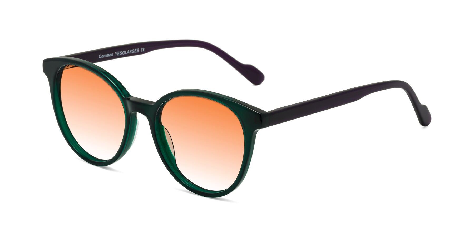 Angle of Common in Green-Purple with Orange Gradient Lenses