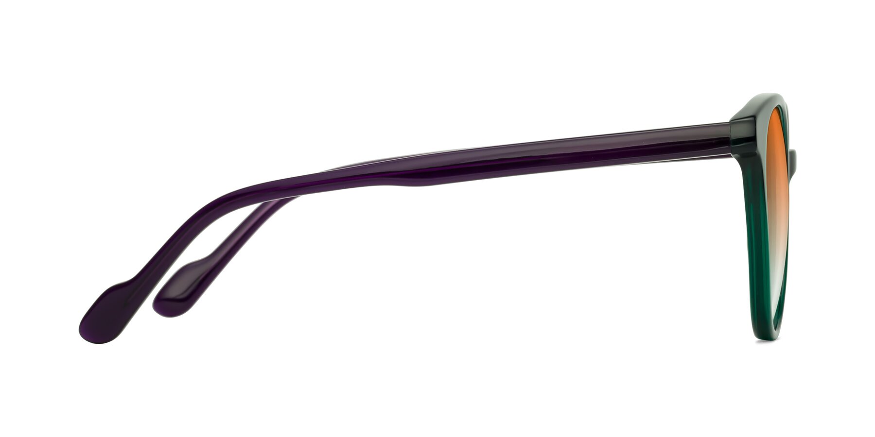 Side of Common in Green-Purple with Orange Gradient Lenses