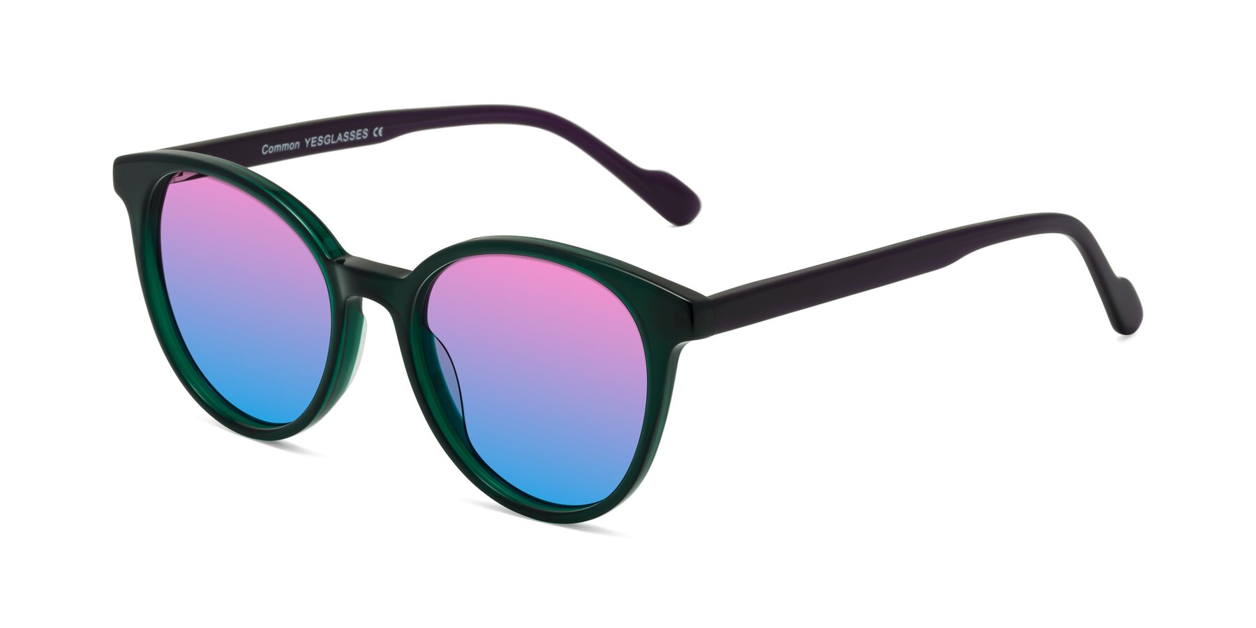 Angle of Common in Green-Purple with Pink / Blue Gradient Lenses