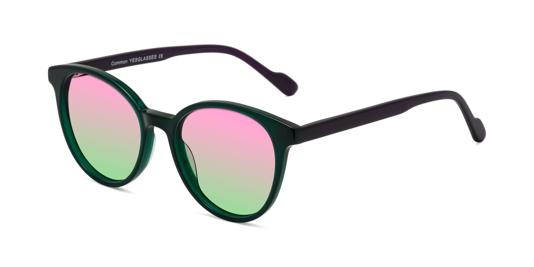 Angle of Common in Green-Purple with Pink / Green Gradient Lenses