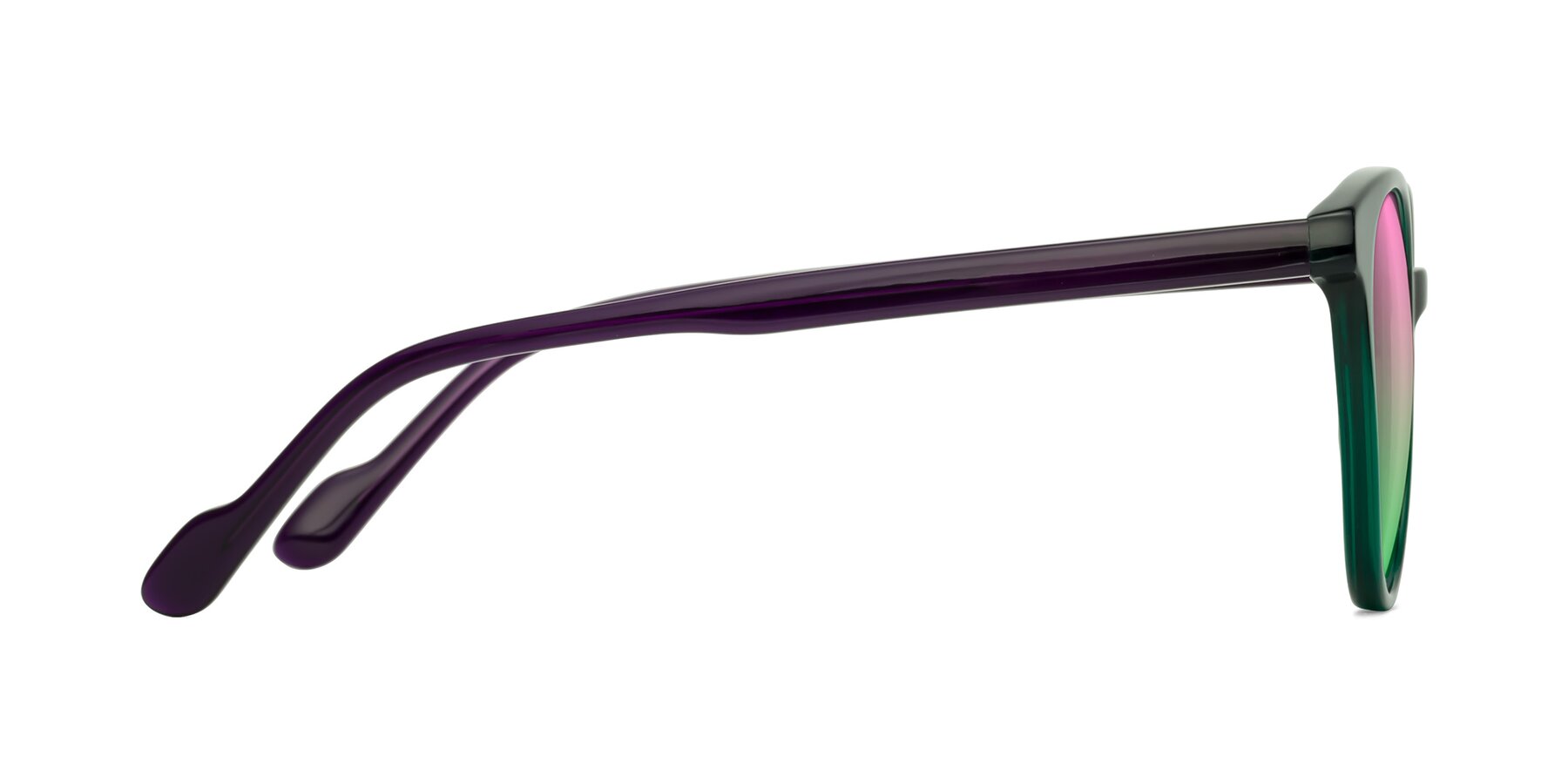 Side of Common in Green-Purple with Pink / Green Gradient Lenses