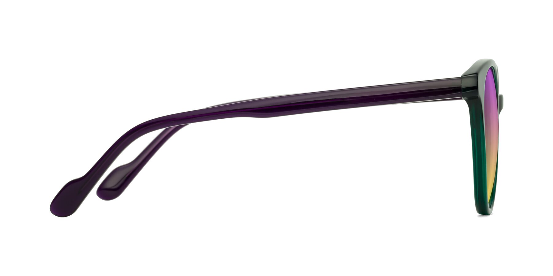 Side of Common in Green-Purple with Purple / Yellow Gradient Lenses