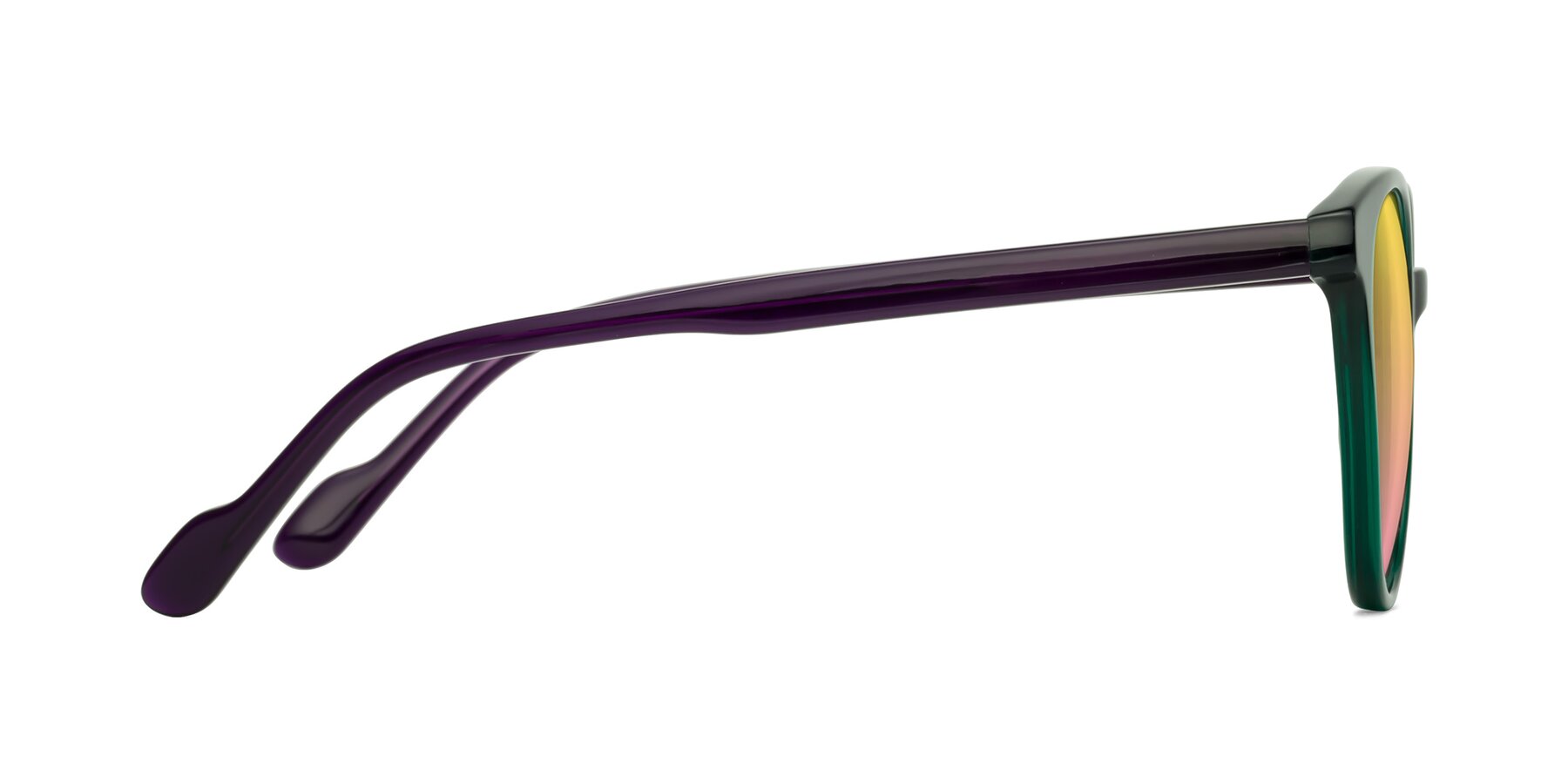 Side of Common in Green-Purple with Yellow / Pink Gradient Lenses