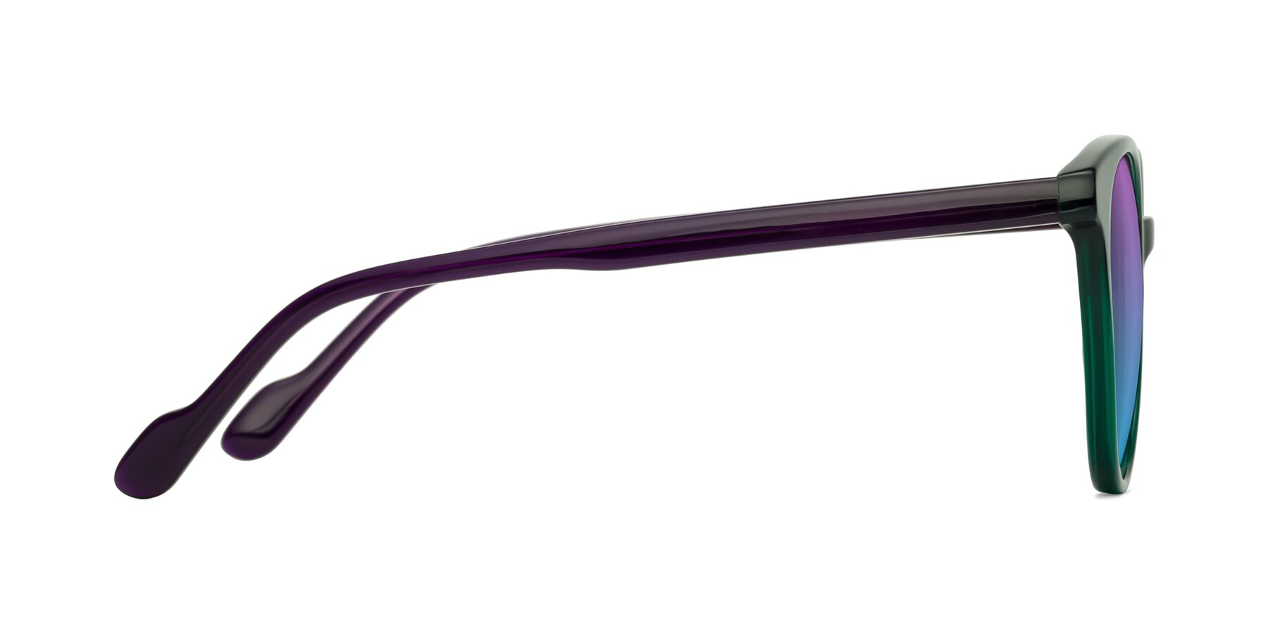 Side of Common in Green-Purple with Purple / Blue Gradient Lenses