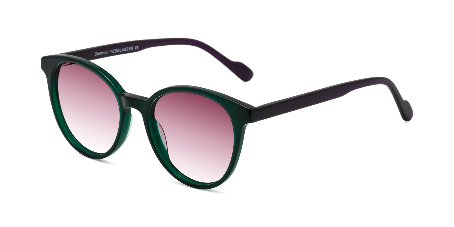 Angle of Common in Green-Purple with Wine Gradient Lenses