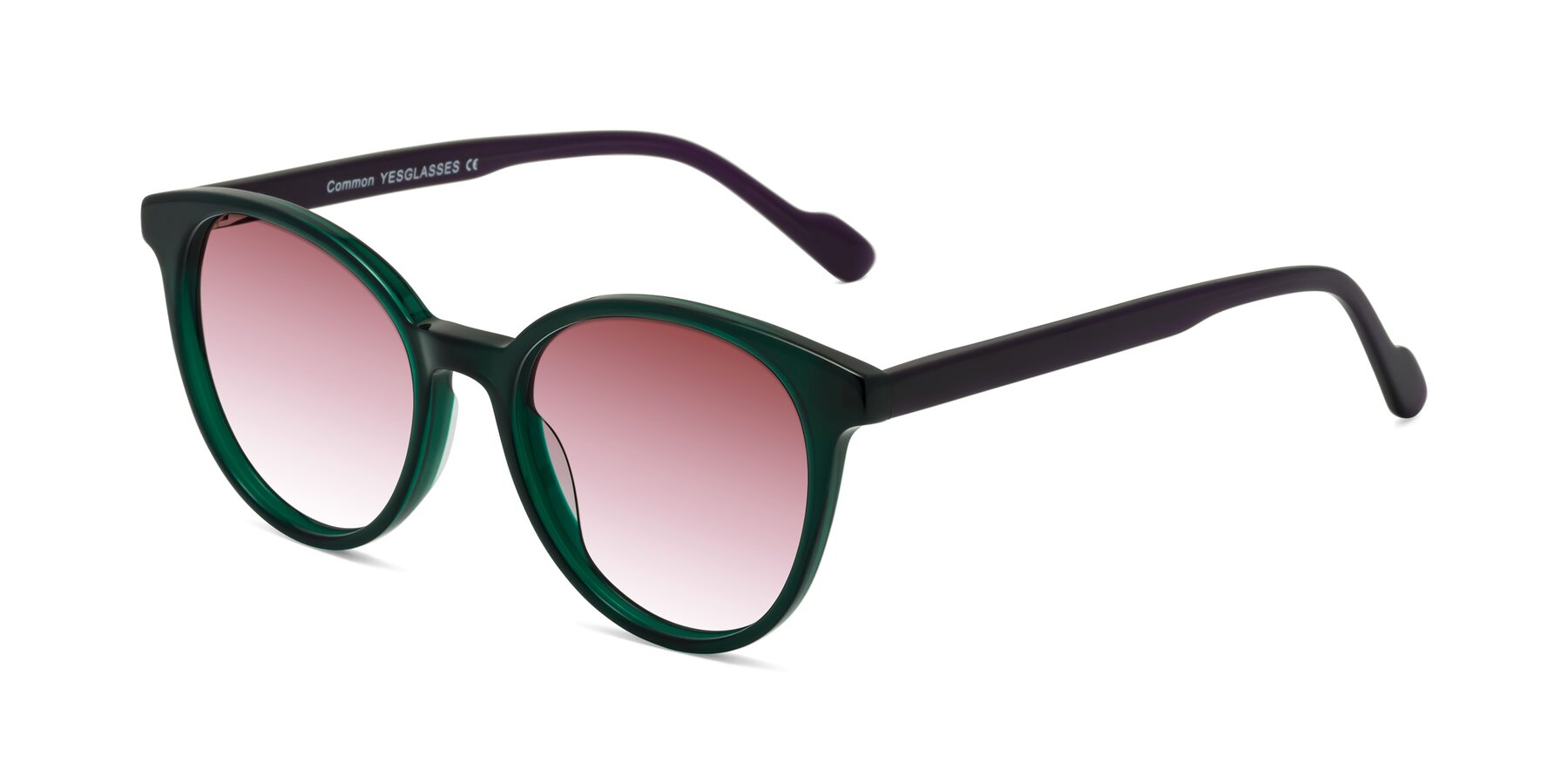 Angle of Common in Green-Purple with Garnet Gradient Lenses