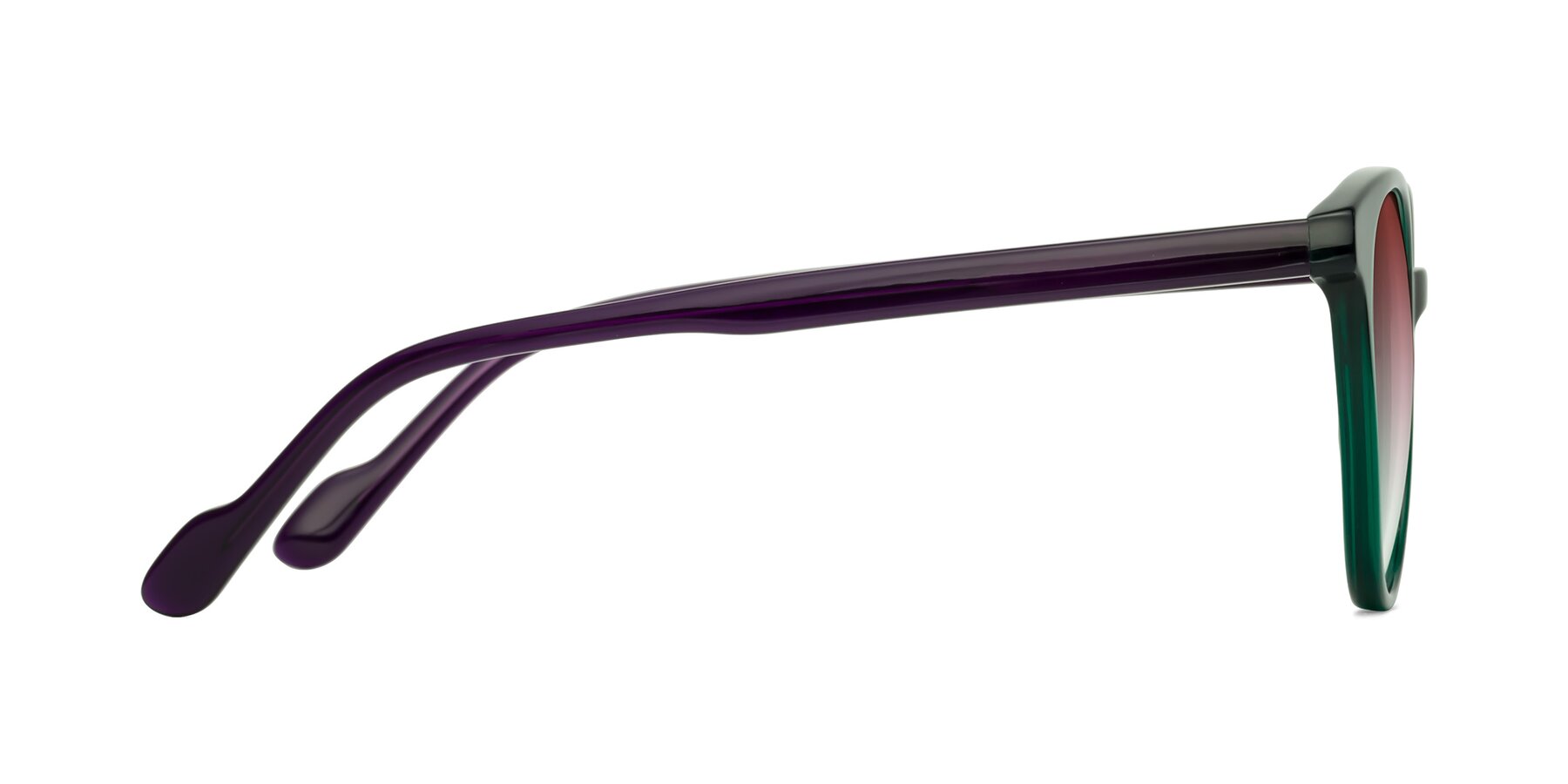 Side of Common in Green-Purple with Garnet Gradient Lenses