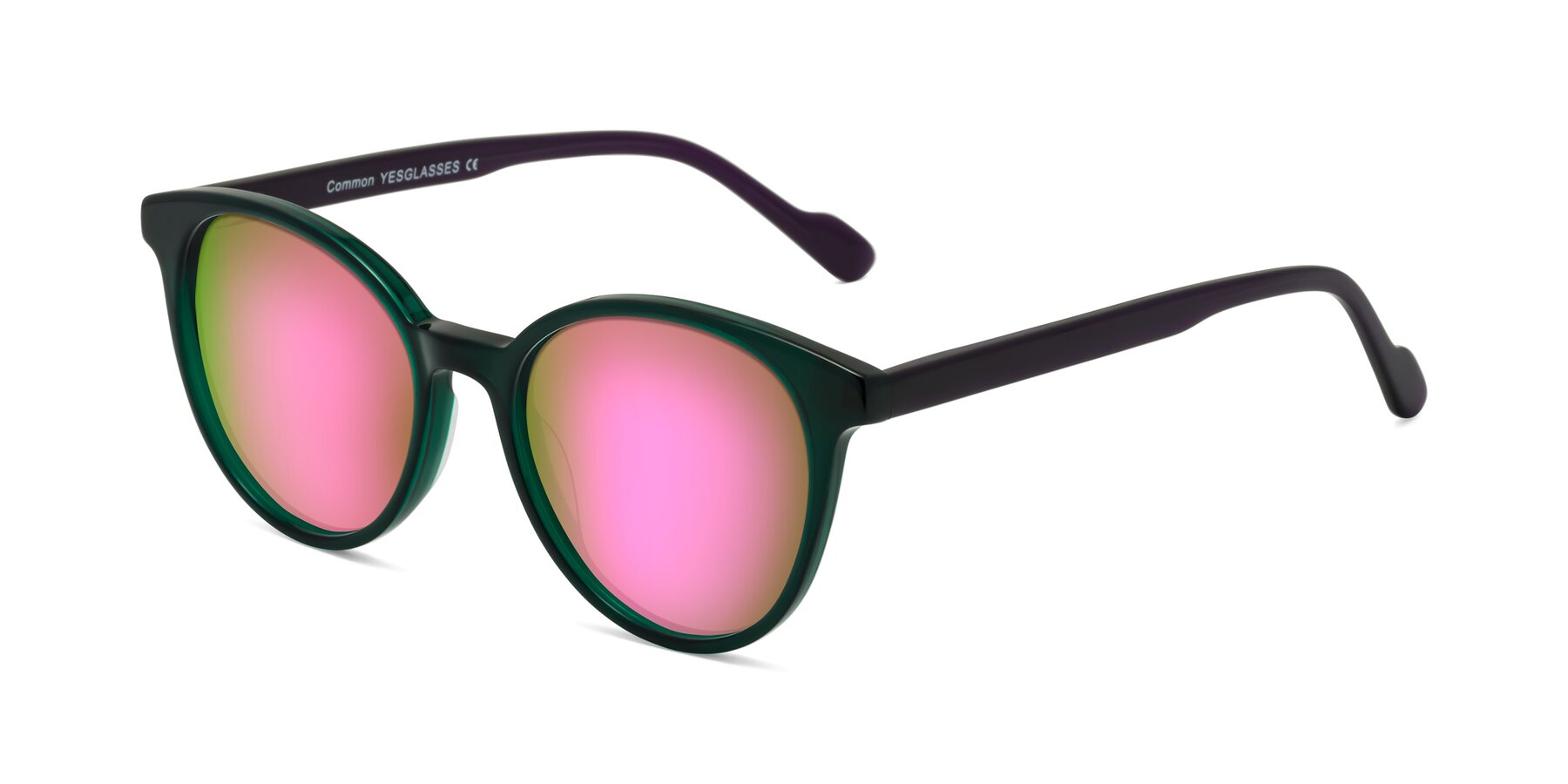 Angle of Common in Green-Purple with Pink Mirrored Lenses