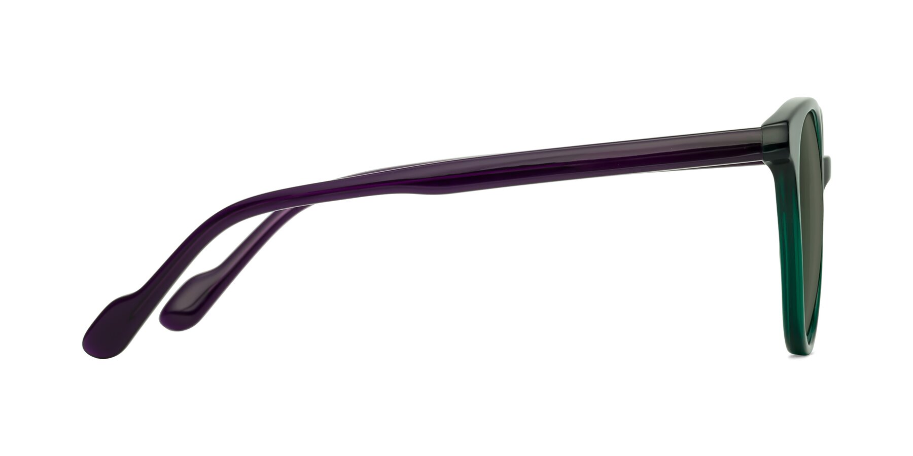 Side of Common in Green-Purple with Gray Polarized Lenses